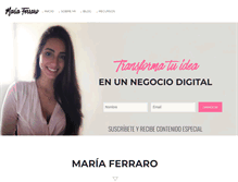 Tablet Screenshot of mariaferraro.com